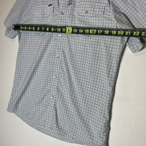 Finch Men's Blue Checkered Casual Button Down Shirt - Picture 8 of 8
